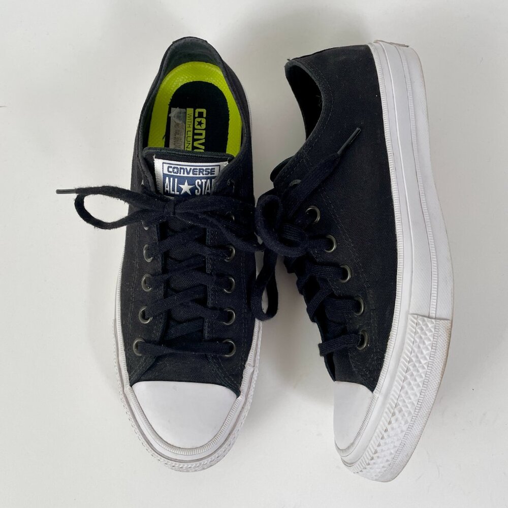 Converse Chuck Taylor All Star II OX, Black/White, Size W9/M7